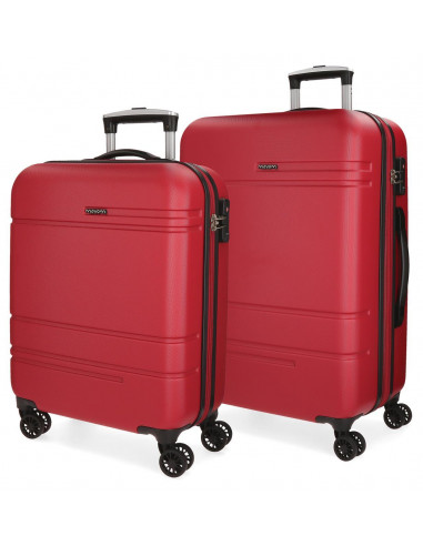 SET/2 TROLLEY  ABS 55/69CM.4R.GALAXY ROJO